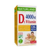  Naturland D-vitamin Forte étrend-kiegészítő tabletta 120x