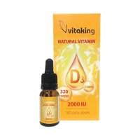  Vitaking Natural Vitamin D3-vitamin csepp 2000IU 10ml