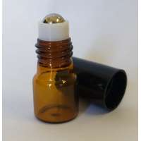 Roll-on barna üveg FÉM golyós 2ml