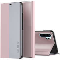  Huawei P40, Oldalra nyíló tok, stand, Wooze Silver Line, rózsaszín