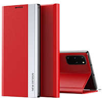  Huawei Honor Magic 4 Lite / X9 4G / X9 5G / X30, Oldalra nyíló tok, stand, Wooze Silver Line, piros