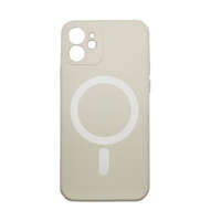  Apple iPhone 14 Pro Max, Szilikon tok, mágnes gyűrűvel, MagSafe töltővel kompatibilis, Wooze Magsafe Case, fehér