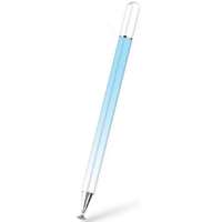  Univerzális toll, (bármilyen kapacitív kijelzőhöz), színátmenetes, Ombre Stylus Pen, világoskék/fehér