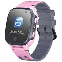  Bluetooth okosóra, Gyerekeknek, Érintő kijelző, aktivitás mérő, GPS lokátor, Forever Call Me 2, rózsaszín
