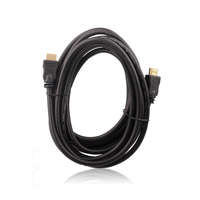  Adatkábel, HDMI - HDMI, 3 méter, aranyozott, AL-OEM-45, fekete