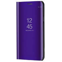  Huawei Y6 (2019) / Y6s (2019), Oldalra nyíló tok, hívás mutatóval, Smart View Cover, lila (utángyártott)