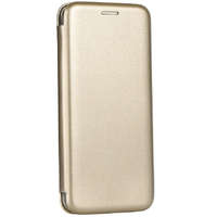  Samsung Galaxy S21 Plus 5G SM-G996, Oldalra nyíló tok, stand, Forcell Elegance, arany