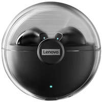  Bluetooth sztereó fülhallgató, v5.0, TWS, töltőtok, érintés vezérlés, zajszűrővel, vízálló, játékosoknak ajánlott, Lenovo LivePods LP80, fekete, gyári
