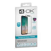  Apple iPhone 13 Pro Max / 14 Plus, Kijelzővédő fólia, ütésálló fólia (az íves részre is!), Tempered Glass (edzett üveg), tok barát, 3D Full Cover, Full Glue, Blautel 4-OK, fekete
