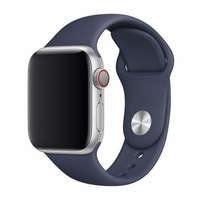  Apple Watch 1-6, SE (38 / 40 mm) / Watch 7-8 (41 mm), szilikon pótszíj, állítható, Devia Delux Sport, sötétkék