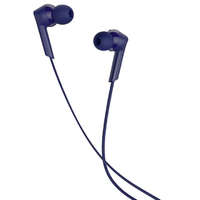  Vezetékes sztereó fülhallgató, 3.5 mm, mikrofon, funkció gomb, hangerő szabályzó, 90 fokos/derékszögű csatlakozó, Hoco M72 Admire, kék