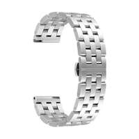  Huawei Watch / Watch Fit, fém pótszíj, ezüst