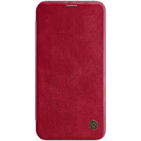  Apple iPhone 12 Pro Max, Oldalra nyíló tok, Nillkin Qin, piros