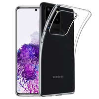 Samsung Galaxy S20 Ultra 5G SM-G988, Szilikon tok, ultravékony, közepesen ütésálló, légpárnás sarok, ESR Essential Zero, átlátszó