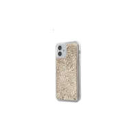  Guess 4G Liquid Glitter Apple iPhone 12 mini hátlap tok, arany