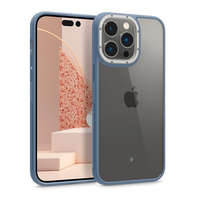  Apple iPhone 14 Pro, Műanyag hátlap védőtok + keret, közepesen ütésálló, Spigen Caseology Skyfall, átlátszó/kék