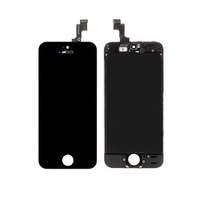  Apple iPhone 5S kompatibilis LCD kijelző érintőpanellel, OEM jellegű, fekete, Grade R