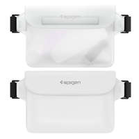 Spigen Univerzális sport övtáska, zárható, vízálló, Spigen Aqua Shield A620, fehér - 2 db / csomag