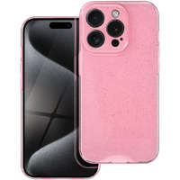  Samsung Galaxy S24 Ultra SM-S928, Szilikon tok, 2 mm vastag, csillogó hátlap, rózsaszín