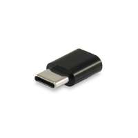 EQUIP Equip Átalakító - 133472 (USB-C -> MicroUSB átalakító, apa / anya, fekete)