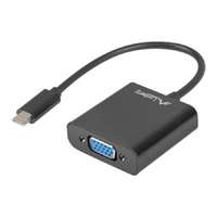 LANBERG LANBERG AD-UC-VG-01 Lanberg adapter USB TYPE-C(M)-VGA(F) 15cm Black