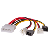 Akyga Akyga Molex / 2x 3pin 12V / 2x 3pin 5V adapter kábel - AK-CA-34