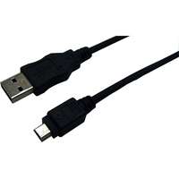 LogiLink LogiLink USB 2.0 A -> USB 2.0 mini B 5pin M / M adatkábel 1.8m fekete