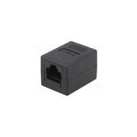 LogiLink LogiLink RJ45 CAT6 UTP F / F toldó fekete 8P8C