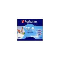 Verbatim Verbatim CD-R írható CD lemez 700MB matt nyomtatható normál tok