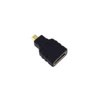 Gembird Gembird HDMI micro D -> HDMI M / F adapter fekete