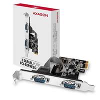 Axagon Bővítő kártya PCI-E x1 Axagon 2x DB9 Serial + LP hátlap