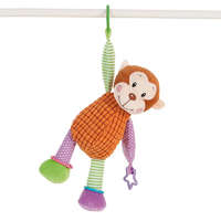 W-web Baby plüss játék csörgővel - majom - 36cm