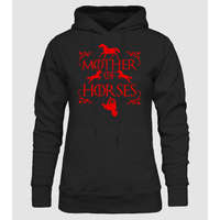 Pólómánia Mother of Horses - Női Kapucnis Pulcsi