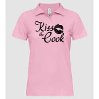 Pólómánia Kiss the cook - Női Galléros Póló