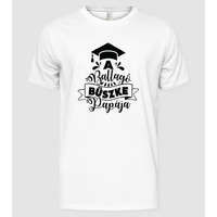 Pólómánia Ballagó Család fekete PAPA - Férfi Alap póló