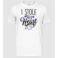Pólómánia I stole her heart páros - Férfi Alap póló