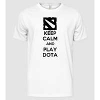 Pólómánia keep calm play dota - Férfi Alap póló