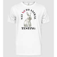 Pólómánia Say NO to animal testing - Férfi Alap póló