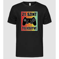 Pólómánia 21 szint teljesítve retro gamer - Férfi Alap póló