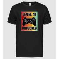 Pólómánia level 41 unlocked retro gamer - Férfi Alap póló