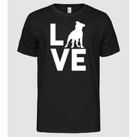 Pólómánia LOVE Staffordshire Terrier - Férfi Alap póló