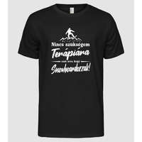 Pólómánia Nincs szükségem terápiára - snowboard - Férfi Alap póló