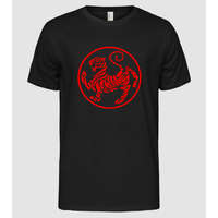 Pólómánia shotokan-tiger-in-circle-1color - Férfi Alap póló