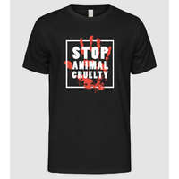 Pólómánia Stop animal cruelty - Férfi Alap póló