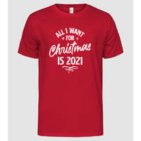 Pólómánia All i want is 2021 - Férfi Alap póló