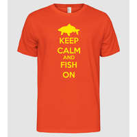 Pólómánia Keep calm and fish on - Férfi Alap póló