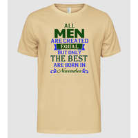 Pólómánia All men created equal....november - Férfi Alap póló