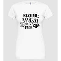 Pólómánia Resting Witch face - Női Kerek nyakú Póló