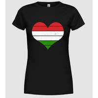 Pólómánia hungary heart - Női Kerek nyakú Póló