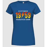Pólómánia Rock születésnap 1959 Szeptember - Női Kerek nyakú Póló